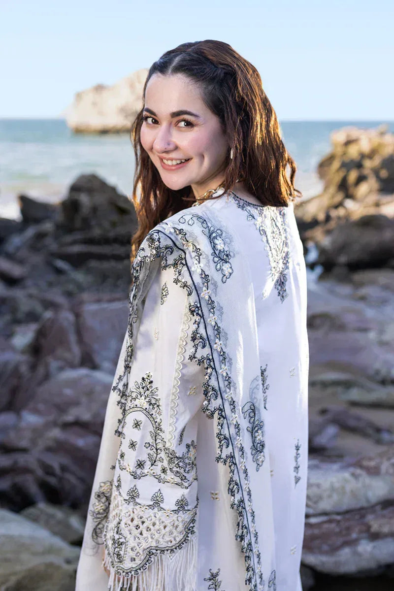 Qalamkar | Sahil Kinare Luxury Lawn | FP-02 FIZA - Rang-e-Khaas