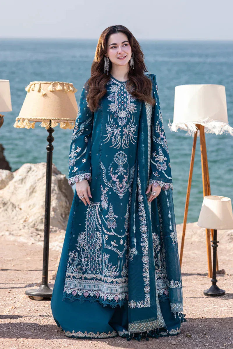 Qalamkar | Sahil Kinare Luxury Lawn | FP-16 KIRA - Rang-e-Khaas
