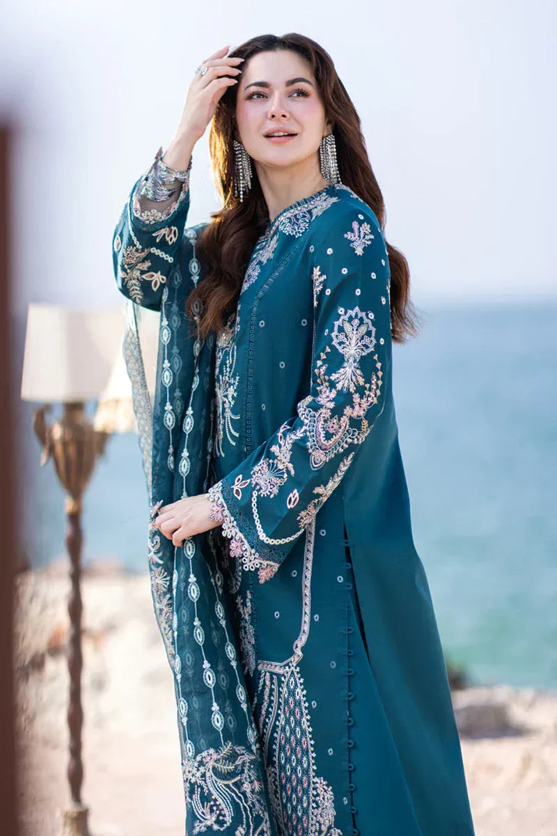 Qalamkar | Sahil Kinare Luxury Lawn | FP-16 KIRA - Rang-e-Khaas