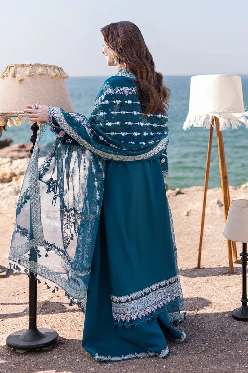 Qalamkar | Sahil Kinare Luxury Lawn | FP-16 KIRA - Rang-e-Khaas