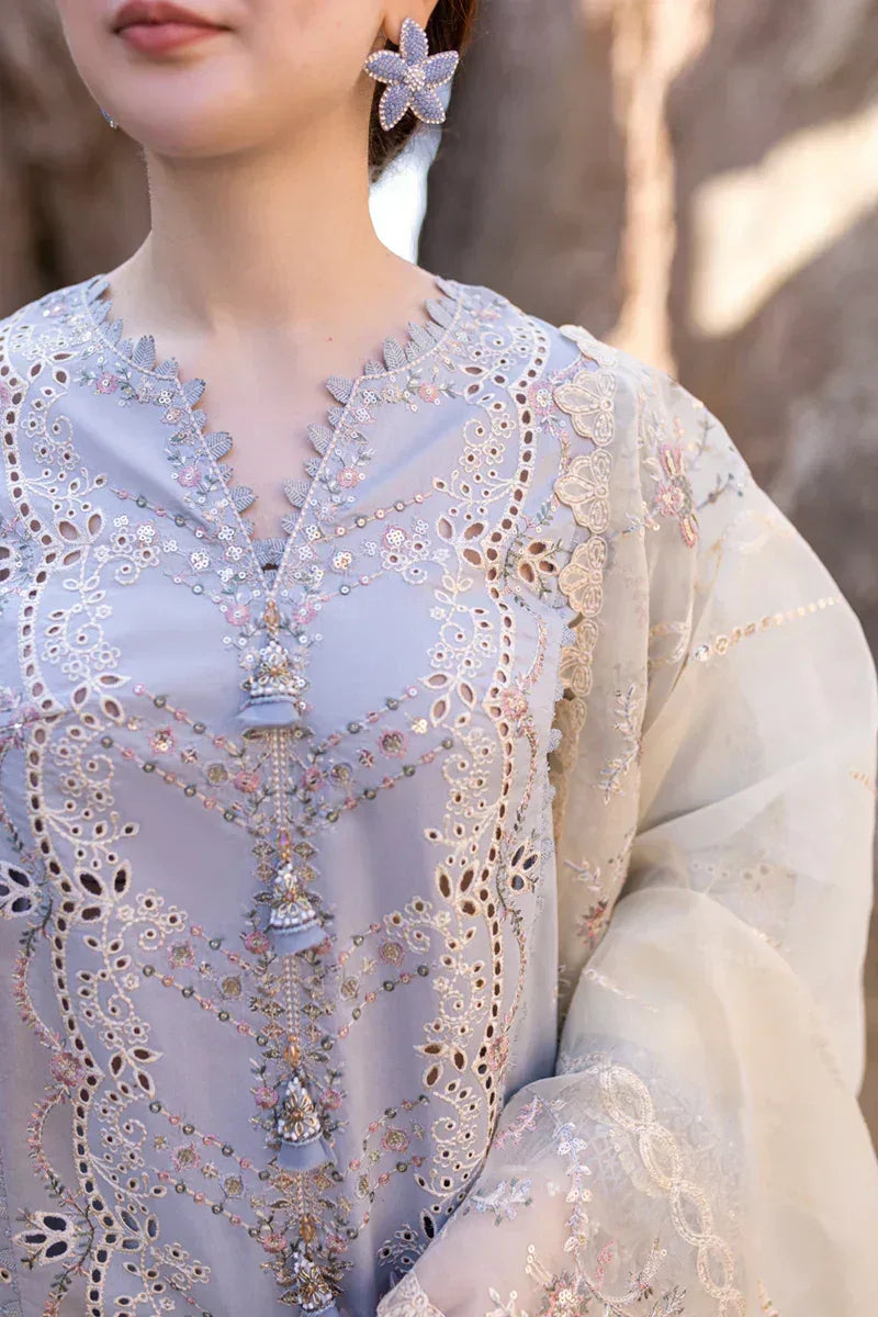 Qalamkar | Sahil Kinare Luxury Lawn | FP-04 FIRUZE - Rang-e-Khaas