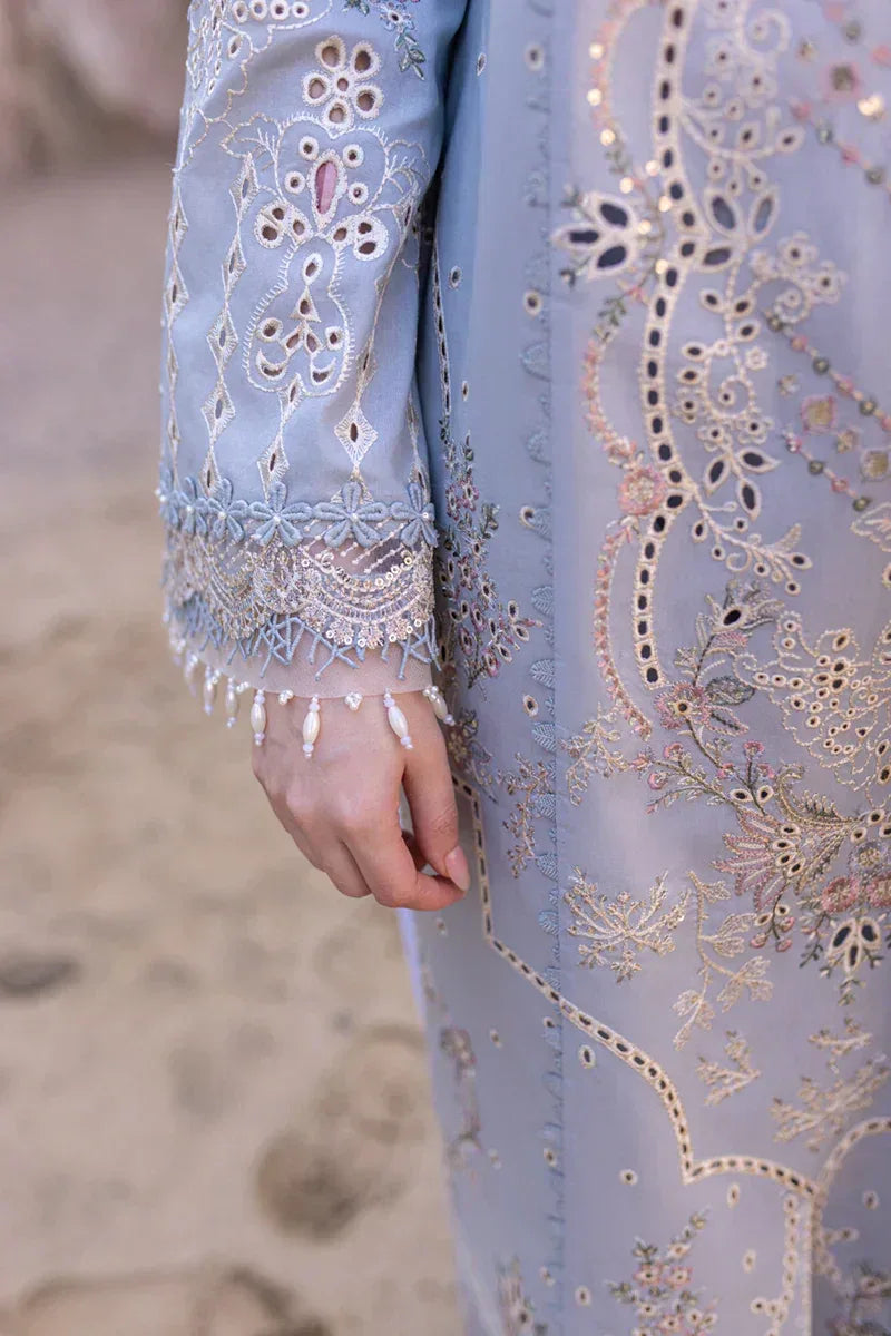 Qalamkar | Sahil Kinare Luxury Lawn | FP-04 FIRUZE - Rang-e-Khaas