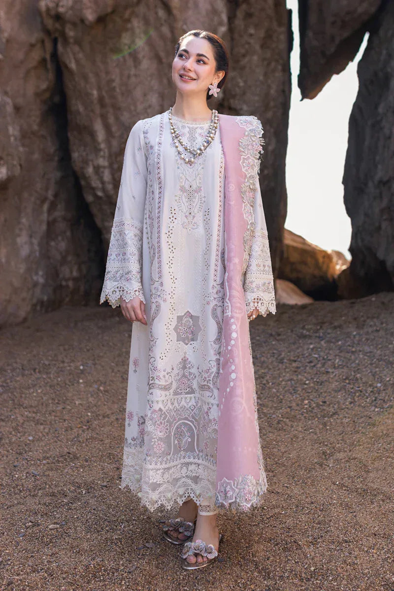 Qalamkar | Sahil Kinare Luxury Lawn | FP-13 MELEK - Rang-e-Khaas