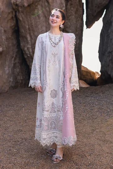 Qalamkar | Sahil Kinare Luxury Lawn | FP-13 MELEK - Rang-e-Khaas
