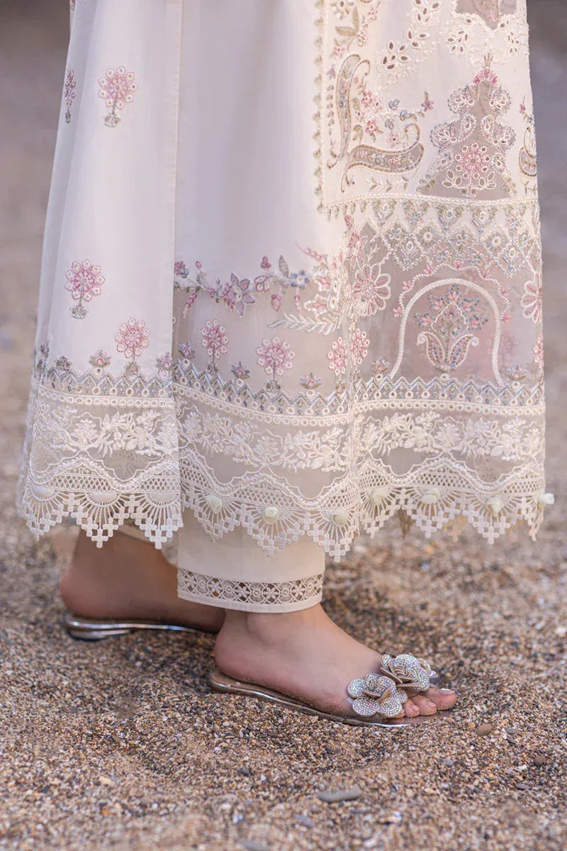 Qalamkar | Sahil Kinare Luxury Lawn | FP-13 MELEK - Rang-e-Khaas