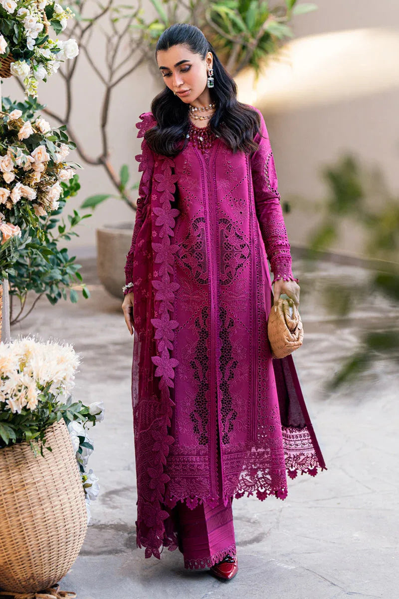 Qalamkar | Sahil Luxury Lawn | FK-11 VIOLET - Rang-e-Khaas