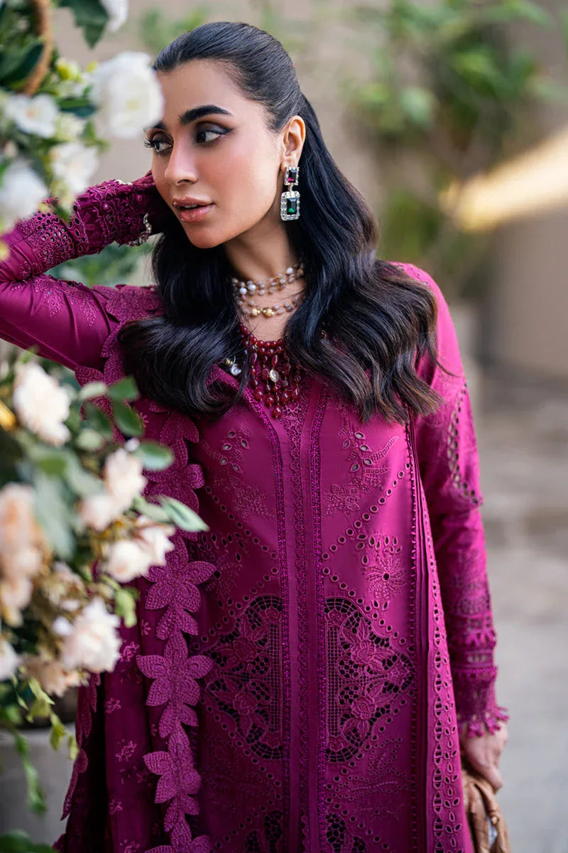 Qalamkar | Sahil Luxury Lawn | FK-11 VIOLET - Rang-e-Khaas
