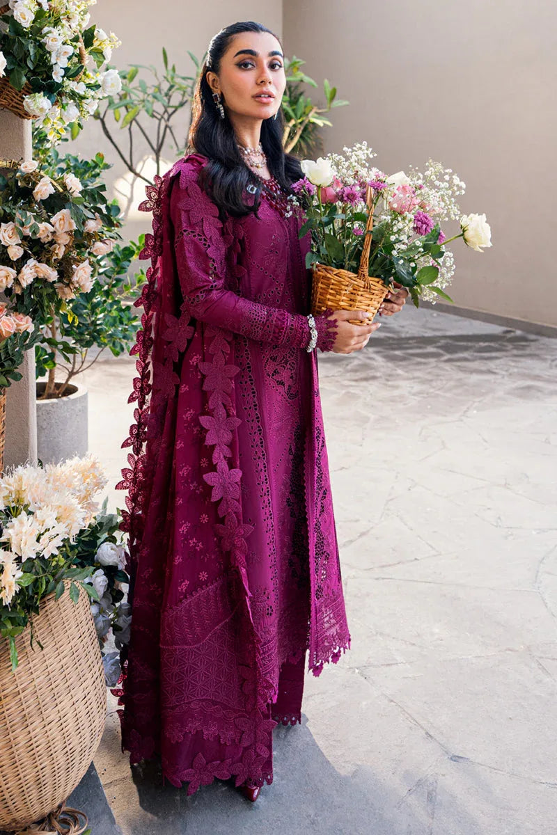 Qalamkar | Sahil Luxury Lawn | FK-11 VIOLET - Rang-e-Khaas