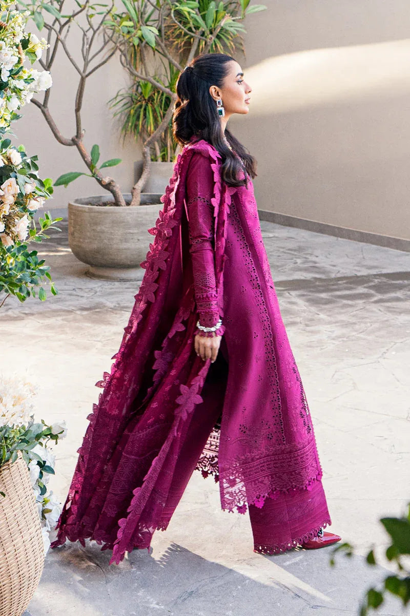 Qalamkar | Sahil Luxury Lawn | FK-11 VIOLET - Rang-e-Khaas