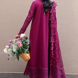 Qalamkar | Sahil Luxury Lawn | FK-11 VIOLET