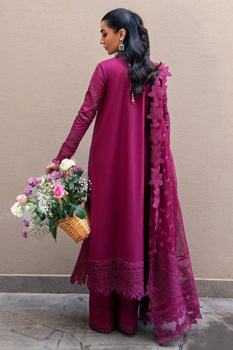 Qalamkar | Sahil Luxury Lawn | FK-11 VIOLET - Rang-e-Khaas