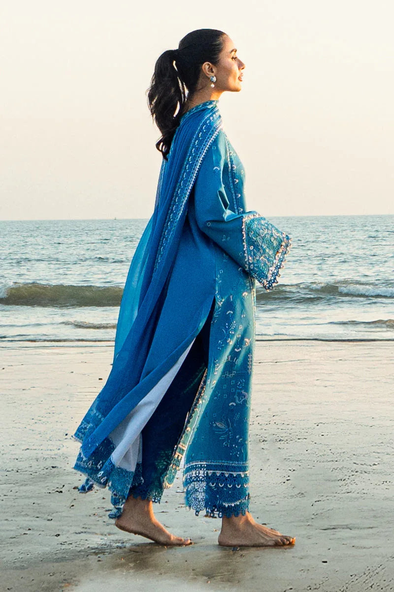 Qalamkar | Sahil Luxury Lawn | FK-03 VICTORIA - Rang-e-Khaas