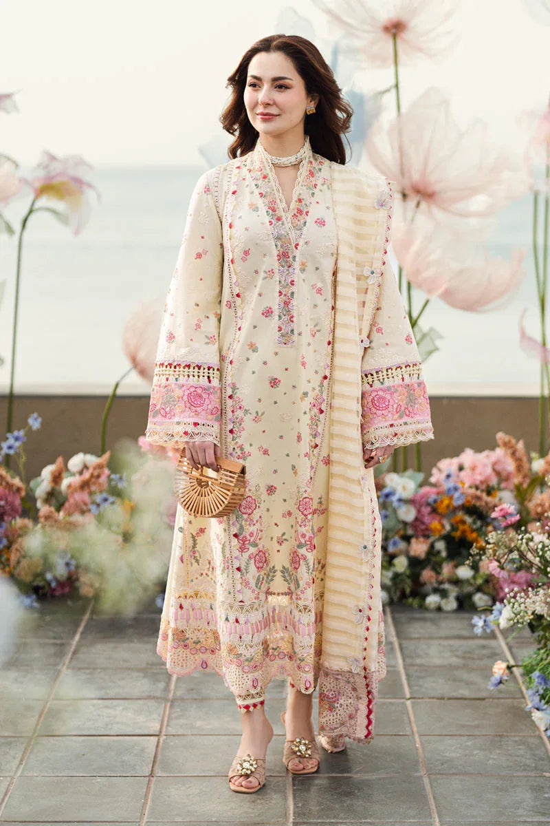 Qalamkar | Sahil Luxury Lawn | FK-14 SCARLETT - Rang-e-Khaas