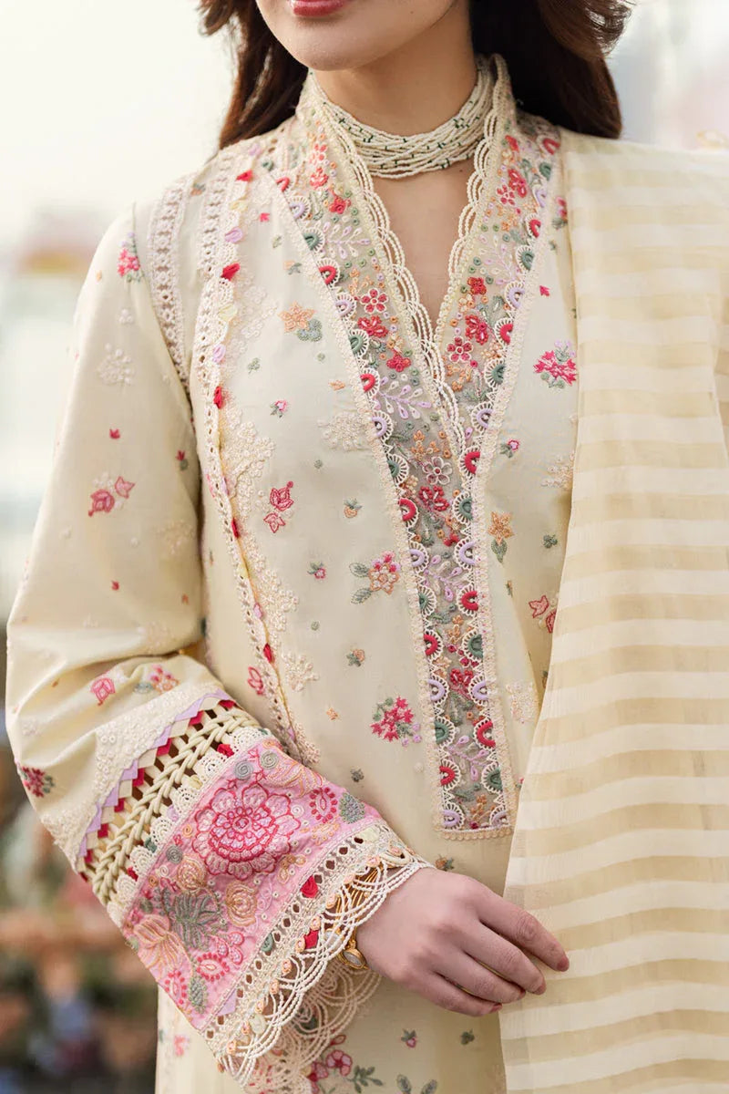 Qalamkar | Sahil Luxury Lawn | FK-14 SCARLETT - Rang-e-Khaas