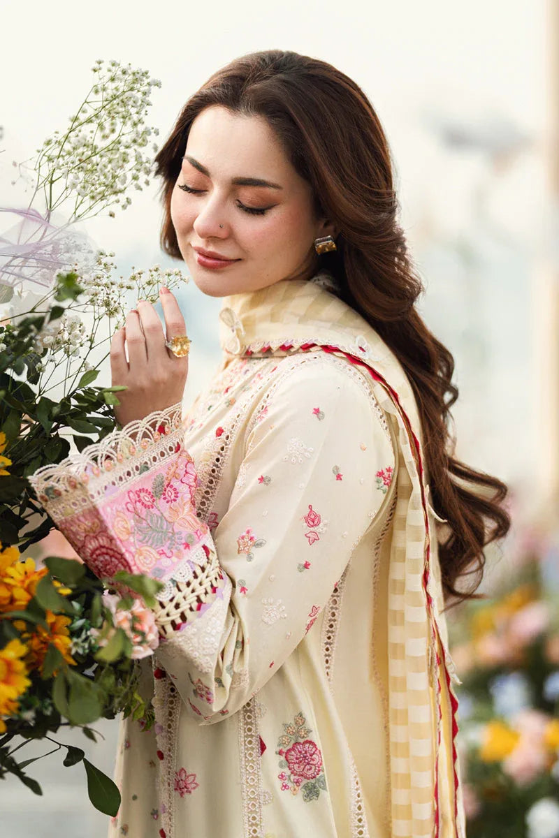 Qalamkar | Sahil Luxury Lawn | FK-14 SCARLETT - Rang-e-Khaas