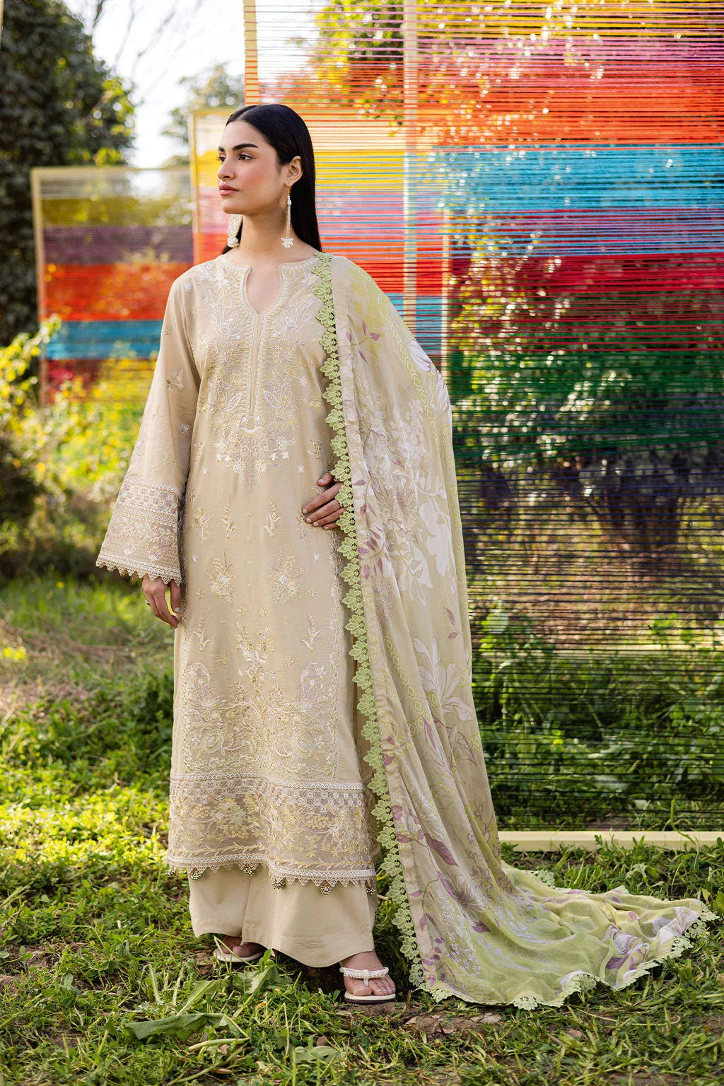 Ramsha | Riwayat Lawn Collection | Y-1210 - Rang-e-Khaas