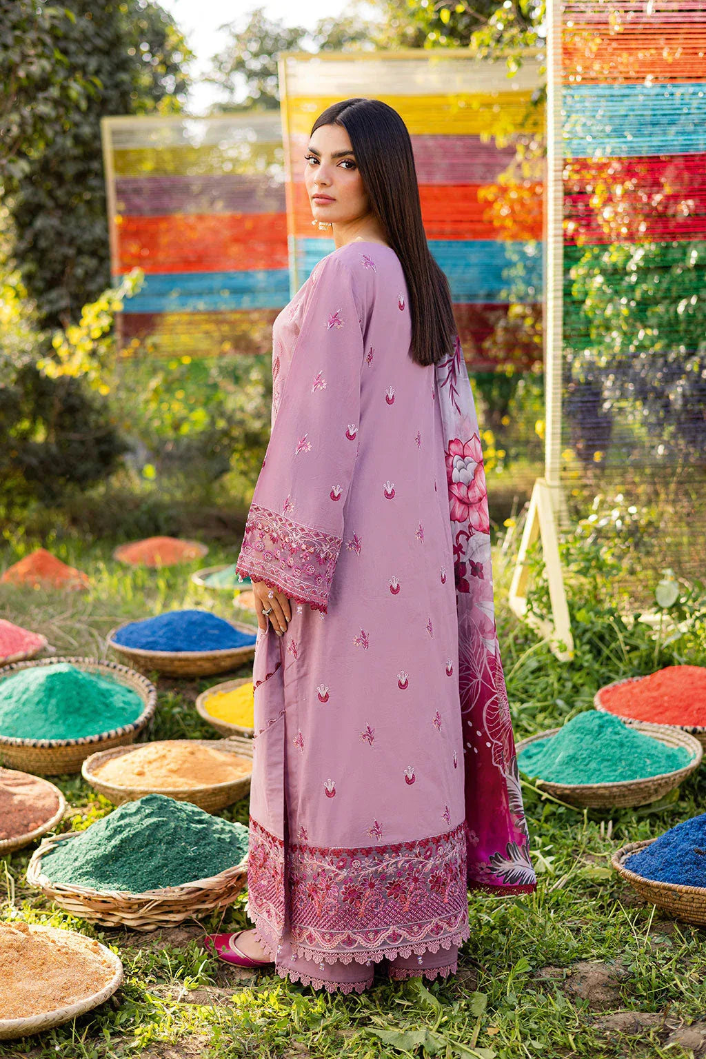 Ramsha | Riwayat Lawn Collection | Y-1209 - Rang-e-Khaas