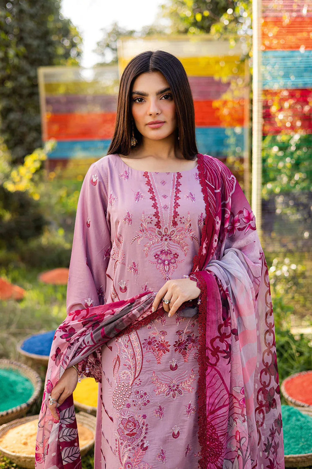 Ramsha | Riwayat Lawn Collection | Y-1209 - Rang-e-Khaas