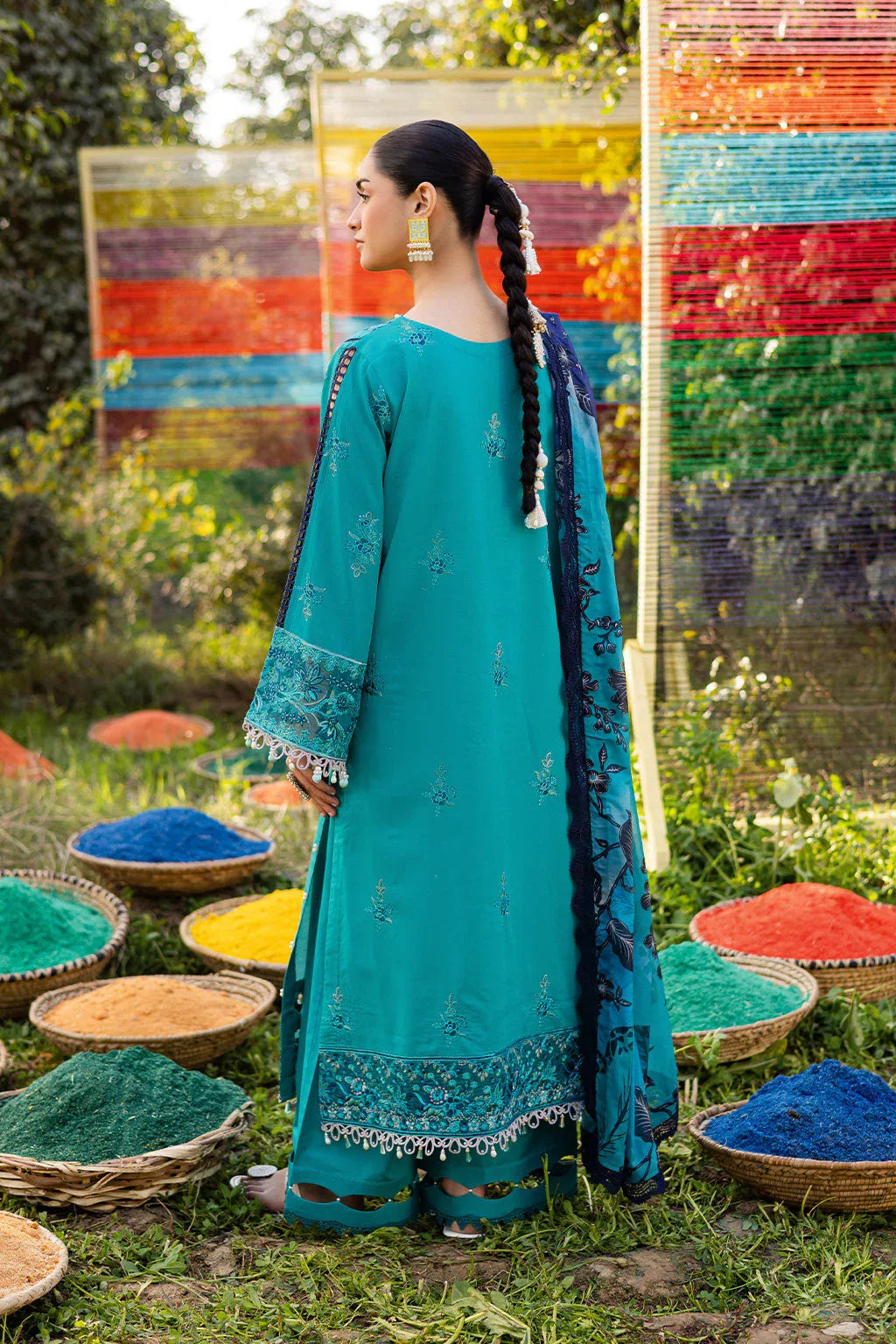 Ramsha | Riwayat Lawn Collection | Y-1201 - Rang-e-Khaas