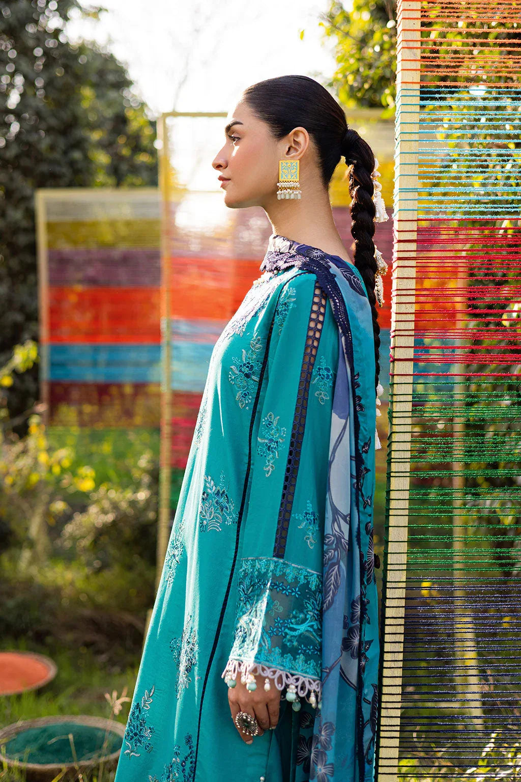 Ramsha | Riwayat Lawn Collection | Y-1201 - Rang-e-Khaas