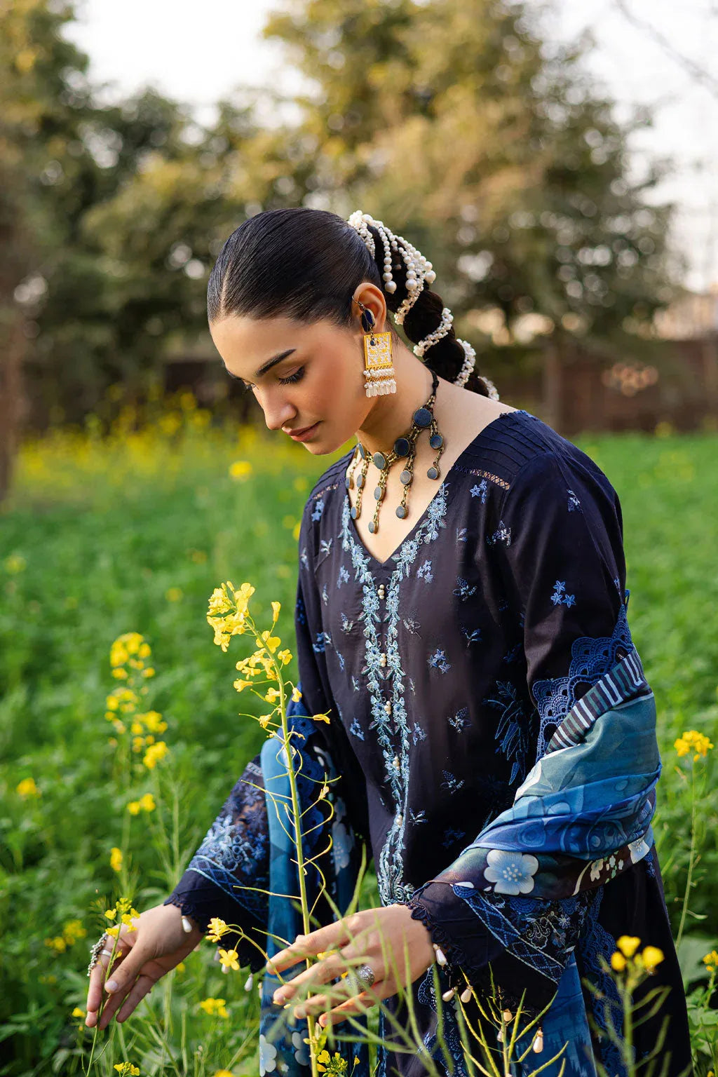 Ramsha | Riwayat Lawn Collection | Y-1203 - Rang-e-Khaas