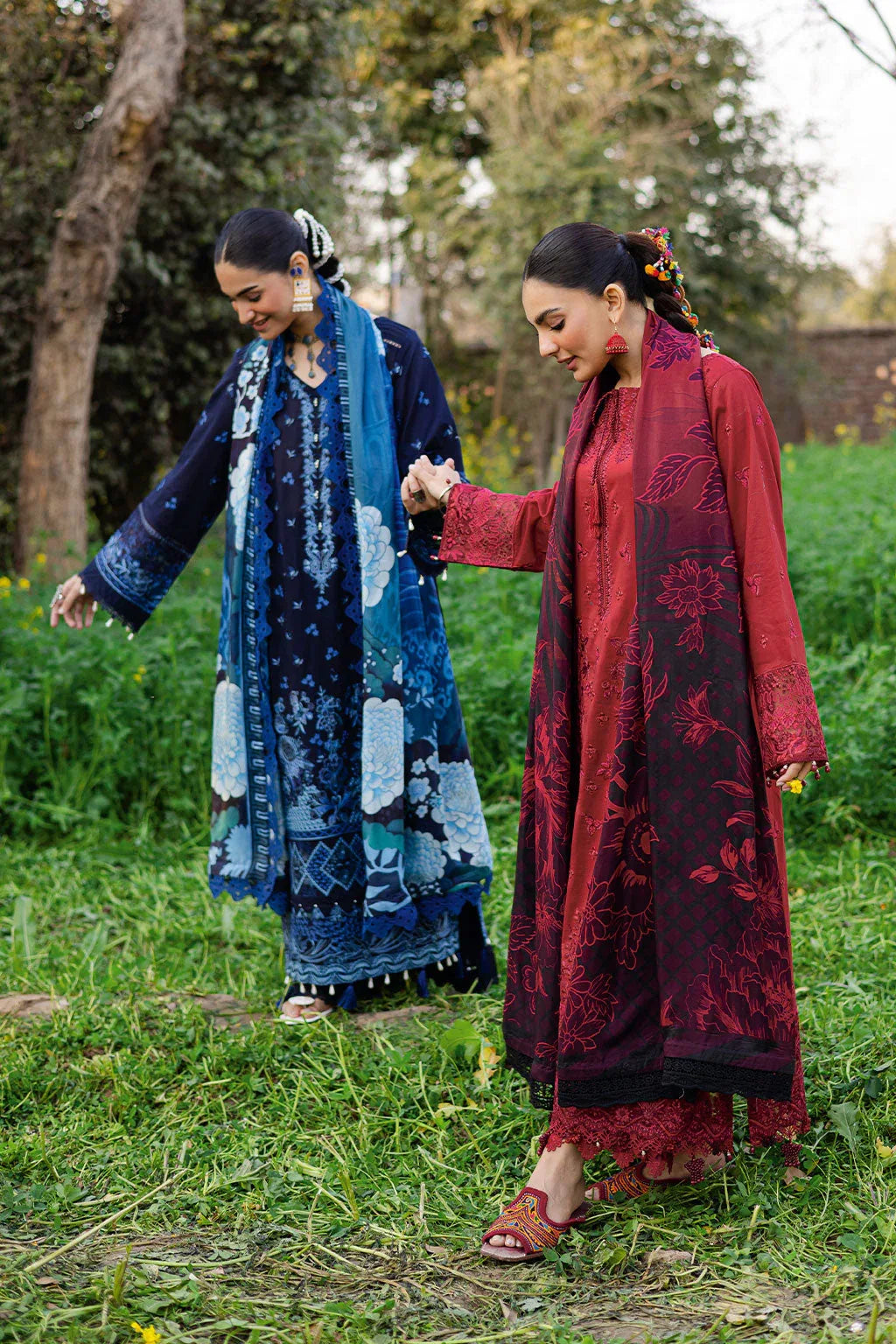 Ramsha | Riwayat Lawn Collection | Y-1203 - Rang-e-Khaas