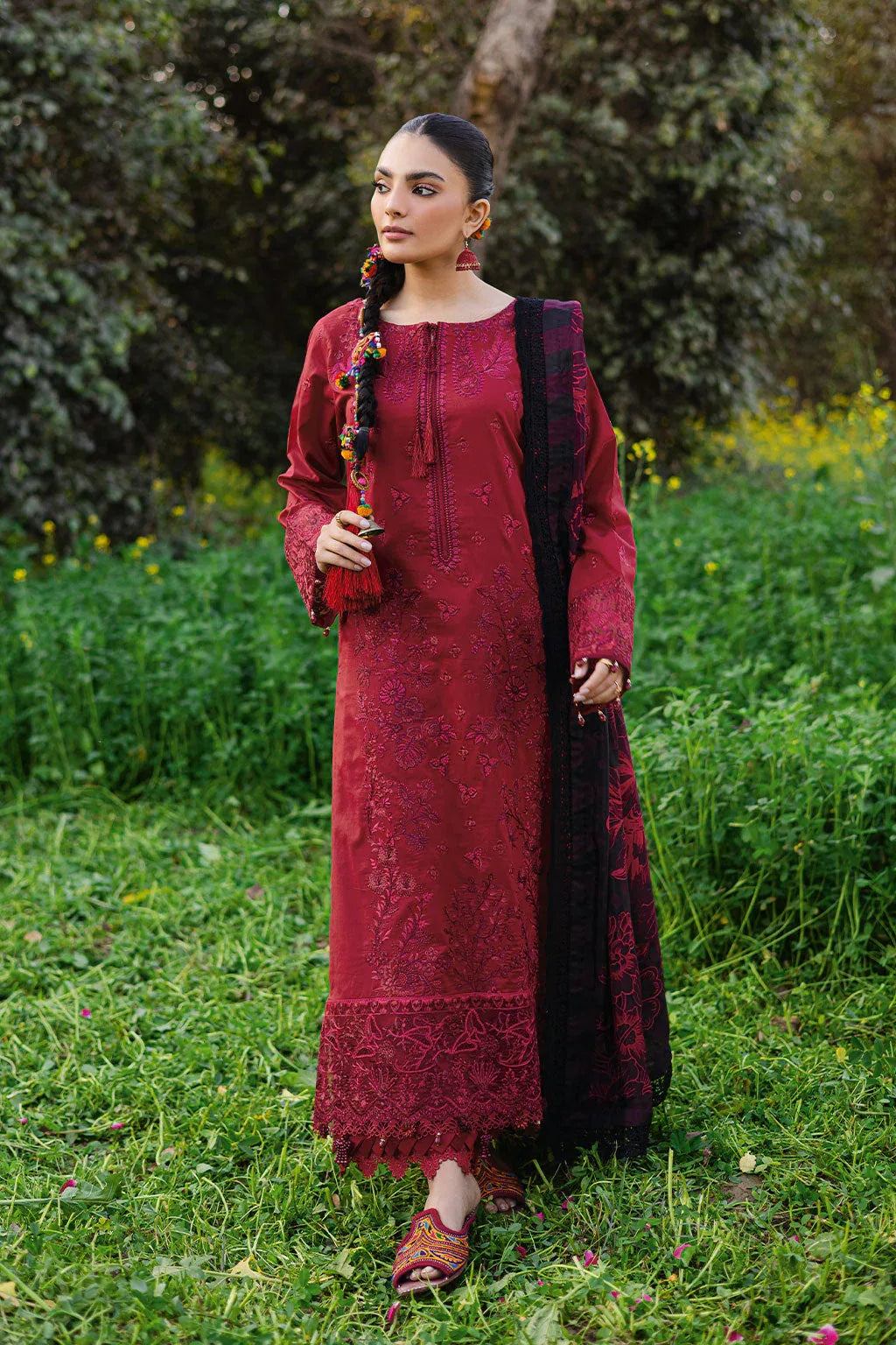 Ramsha | Riwayat Lawn Collection | Y-1204 - Rang-e-Khaas