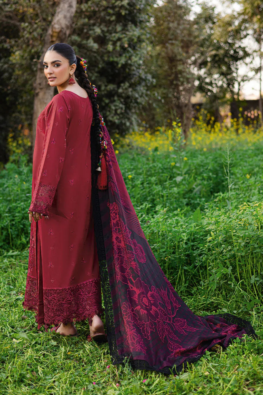 Ramsha | Riwayat Lawn Collection | Y-1204 - Rang-e-Khaas