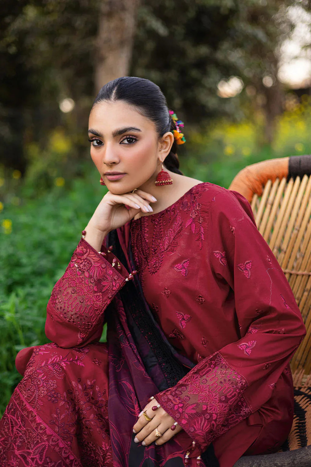 Ramsha | Riwayat Lawn Collection | Y-1204 - Rang-e-Khaas