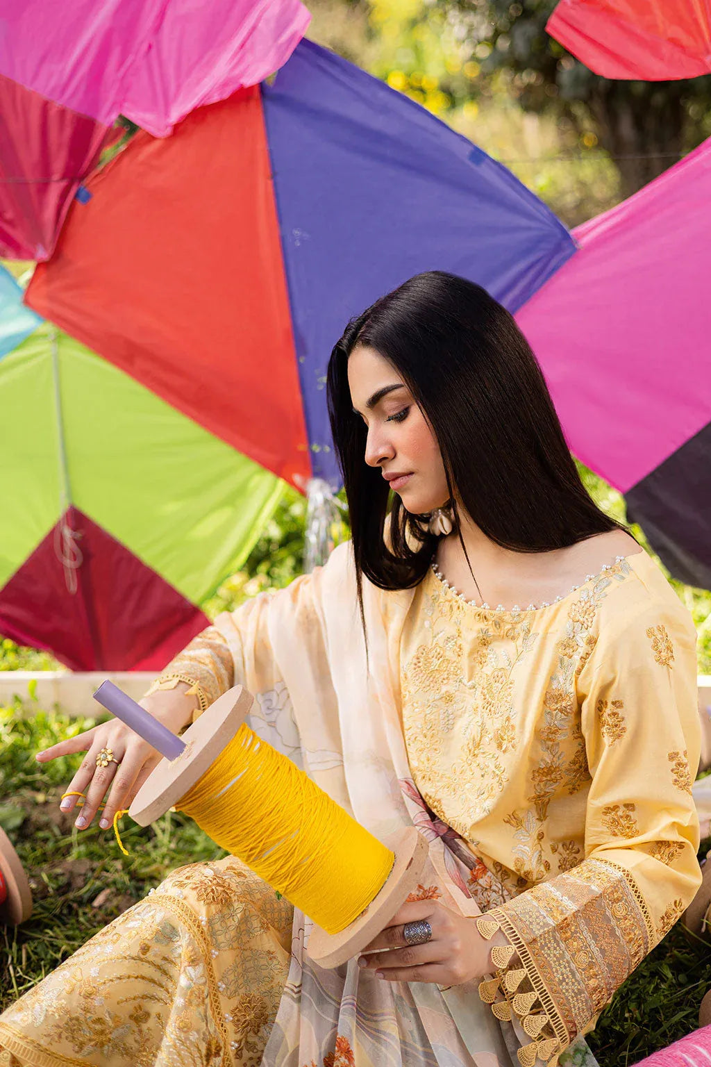 Ramsha | Riwayat Lawn Collection | Y-1207 - Rang-e-Khaas