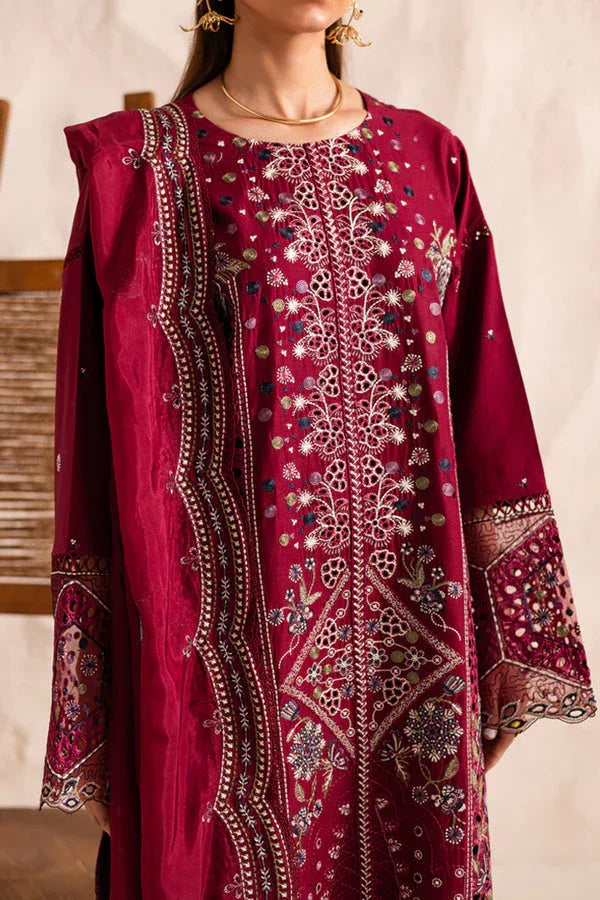 Marjjan | Guzel Lawn | SMC 204-B (Maroon) - Rang-e-Khaas