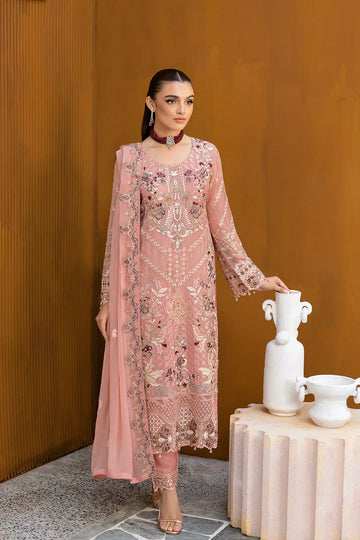 Ramsha | Chevron Chiffon Collection | A-1005 - Rang-e-Khaas