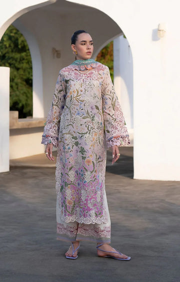 AJR Couture | Printakari Lawn 25 | Rose - Rang-e-Khaas