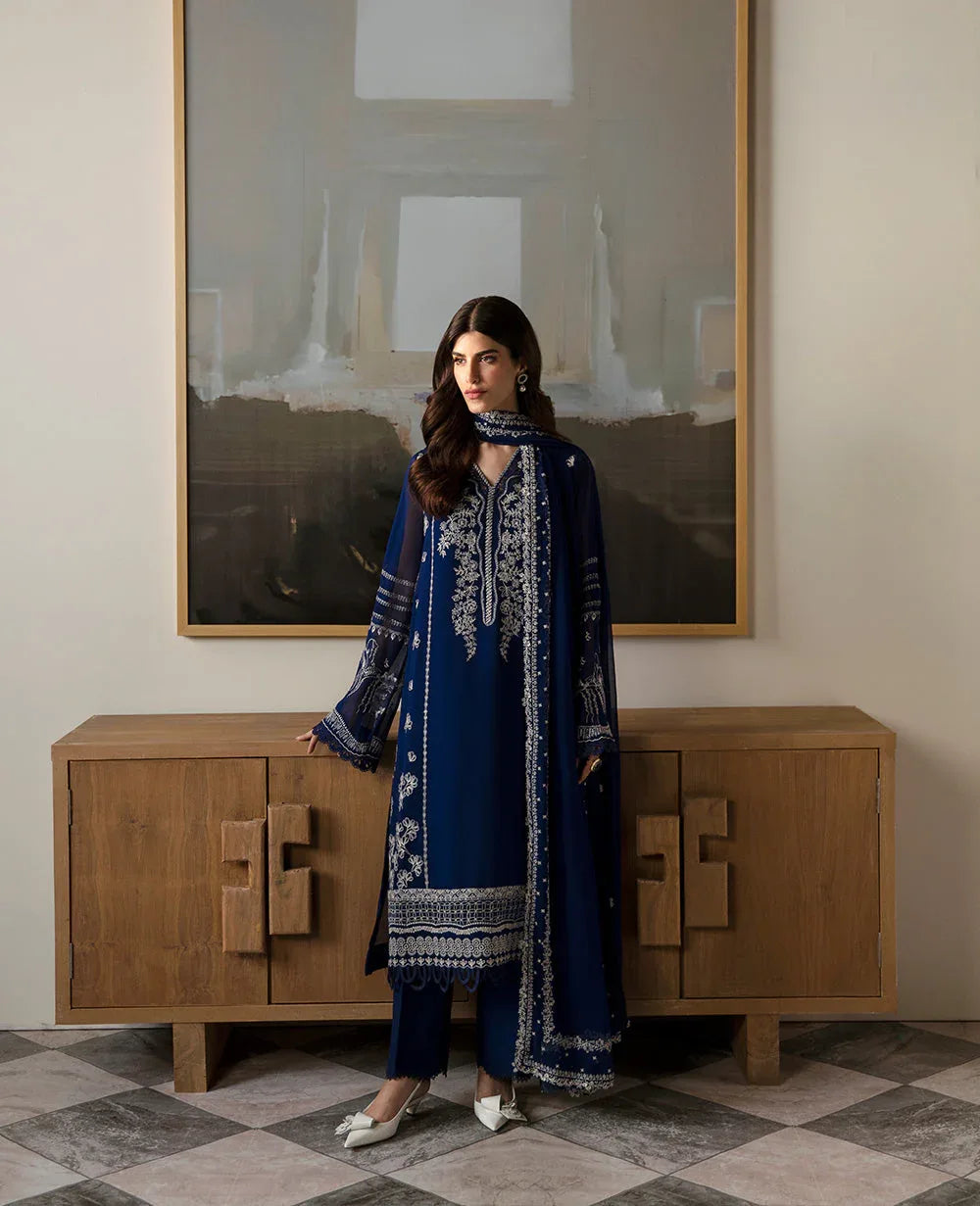 Republic Womenswear | Premium Pret 25 | RPP-05 (Bleu rêveur) - Rang-e-Khaas