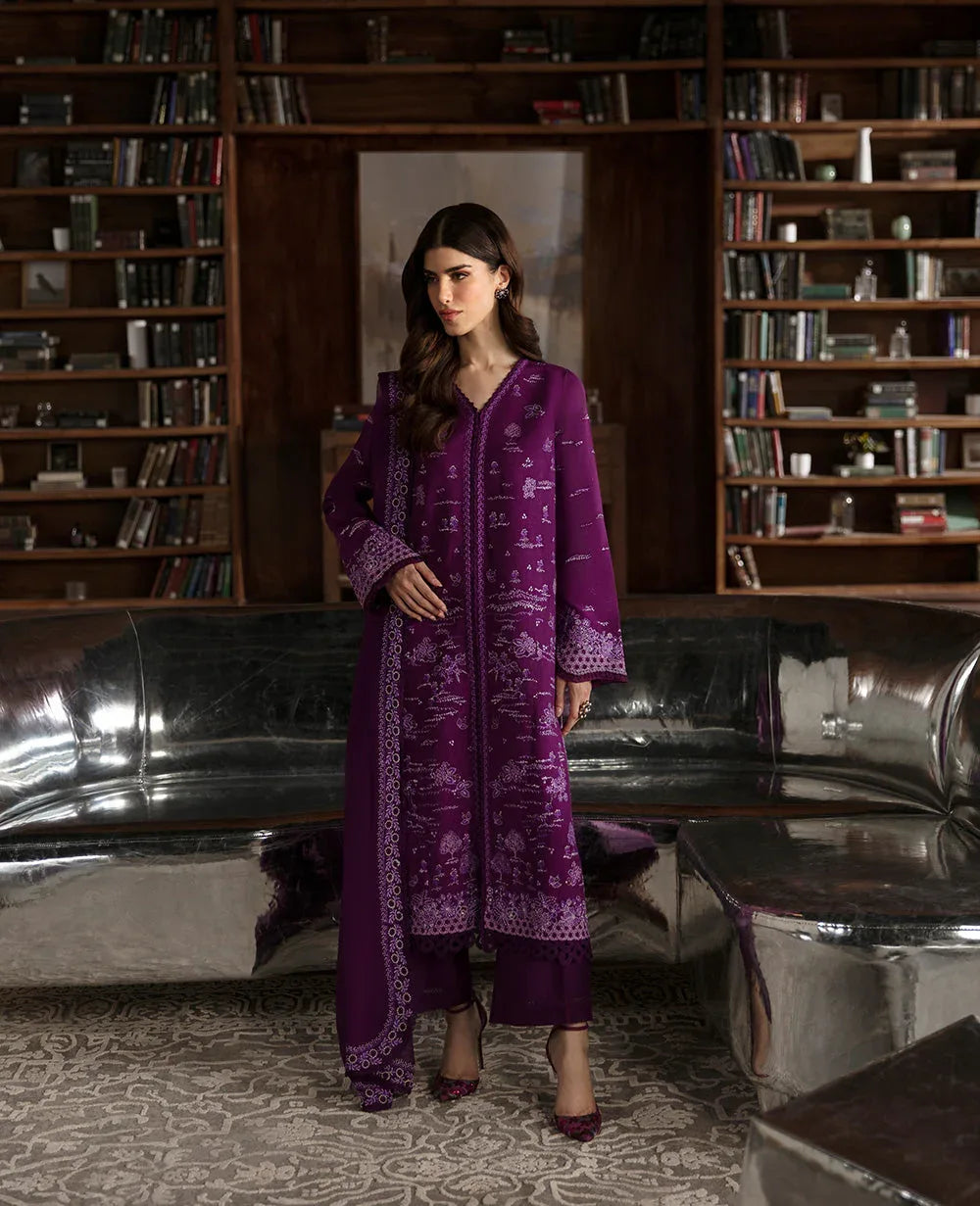 Republic Womenswear | Premium Pret 25 | RPP-06 (Prune de myrtille) - Rang-e-Khaas