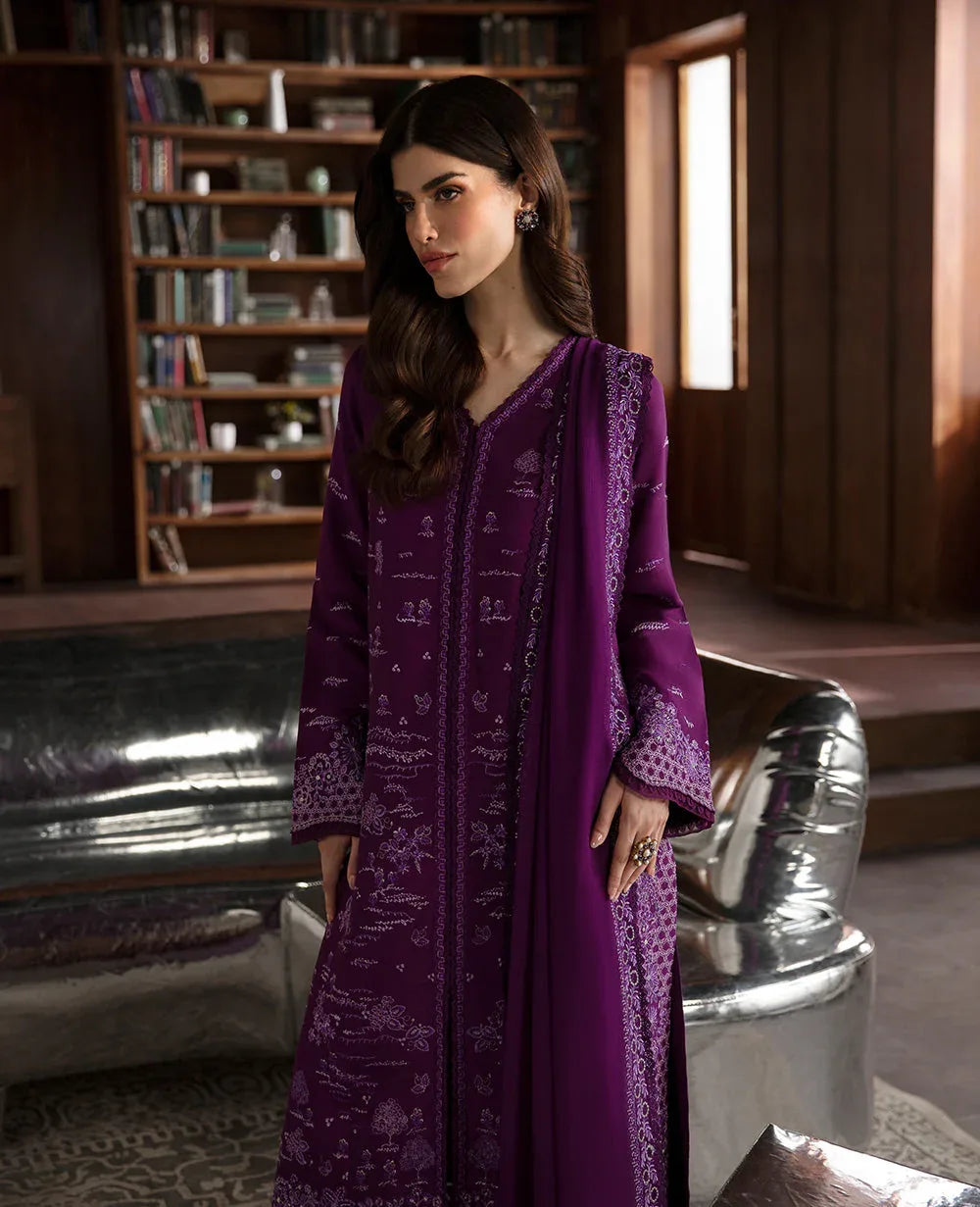 Republic Womenswear | Premium Pret 25 | RPP-06 (Prune de myrtille) - Rang-e-Khaas