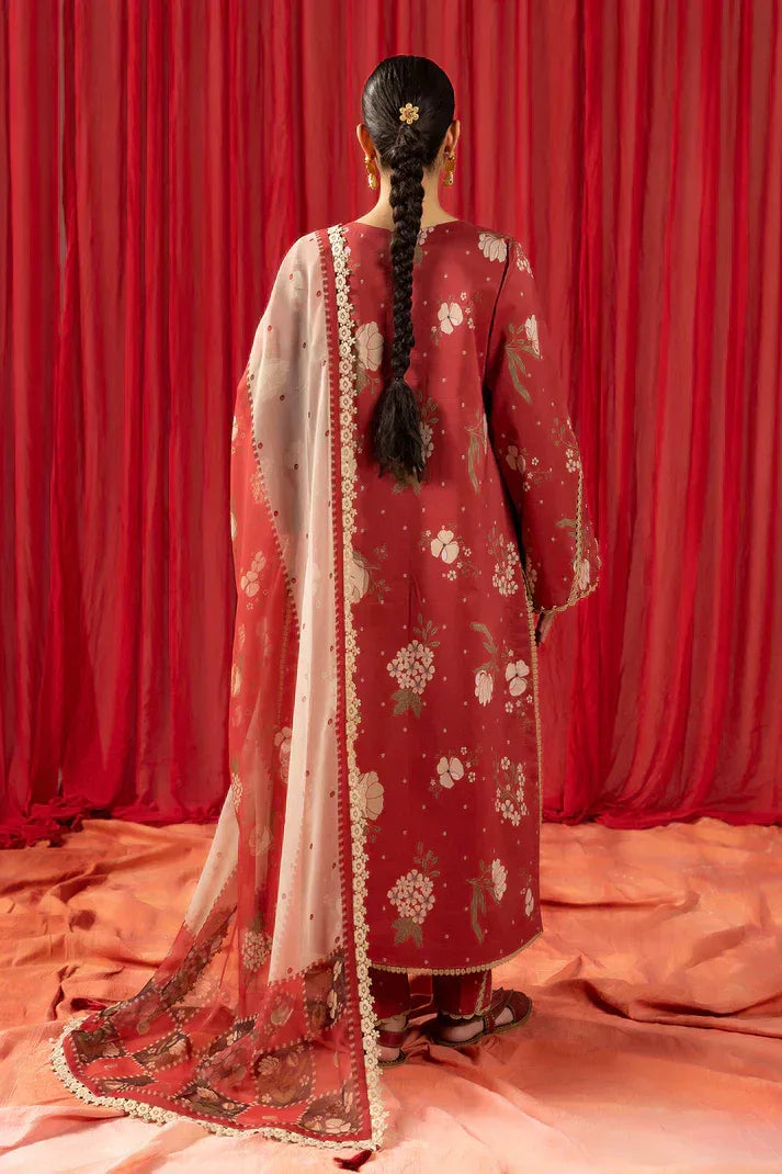 Alizeh | Sheen Lawn Prints 24 | Russet - Rang-e-Khaas