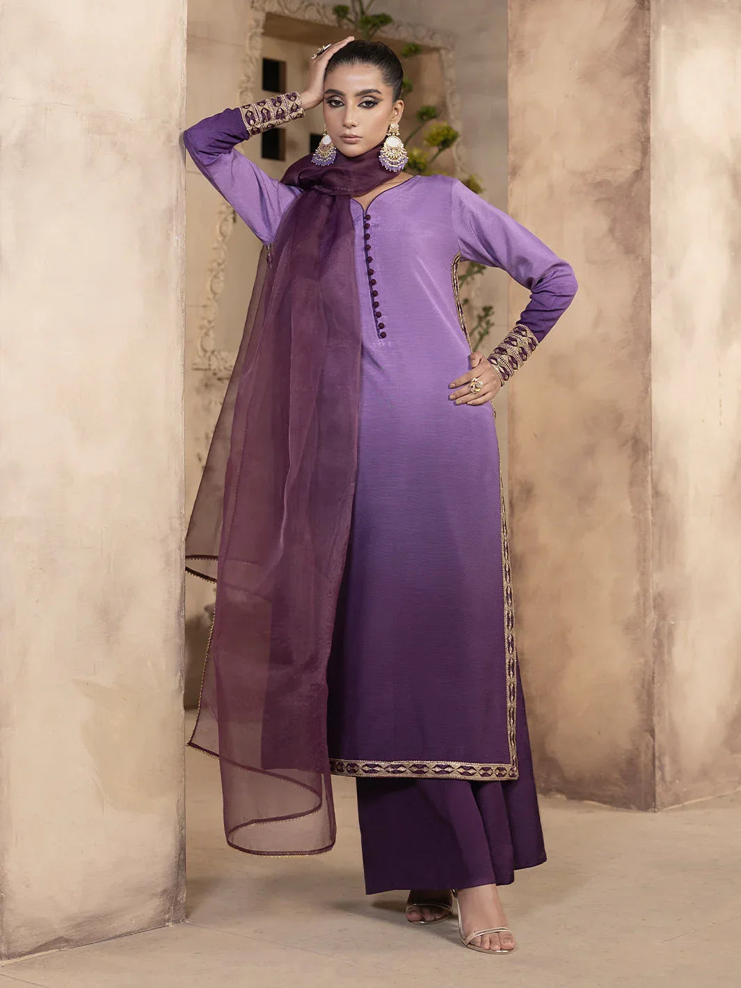 Hem Stitch | Raw Silk Edit 25 | Raania - Rang-e-Khaas