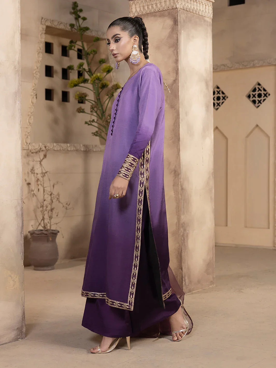 Hem Stitch | Raw Silk Edit 25 | Raania - Rang-e-Khaas