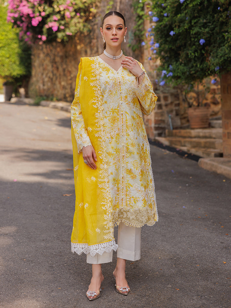 Rajbari | Floral Symphony Lawn 25 | RB-01 - Rang-e-Khaas