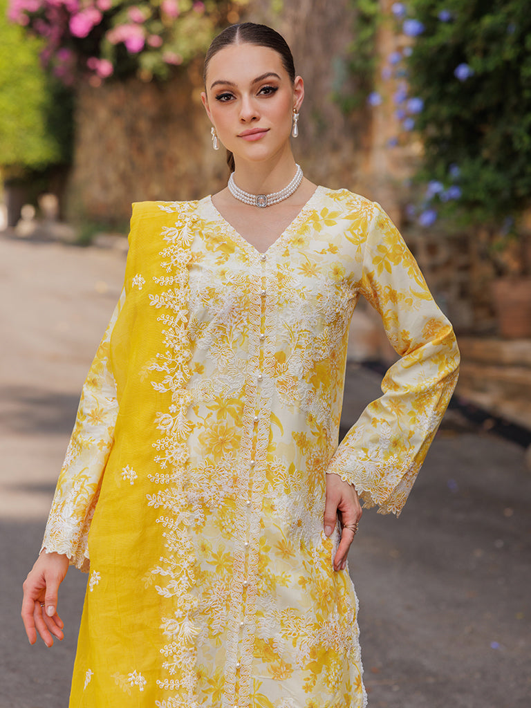 Rajbari | Floral Symphony Lawn 25 | RB-01 - Rang-e-Khaas