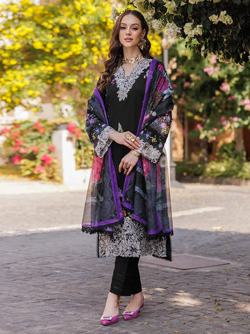 Rajbari | Floral Symphony Lawn 25 | RB-08 - Rang-e-Khaas