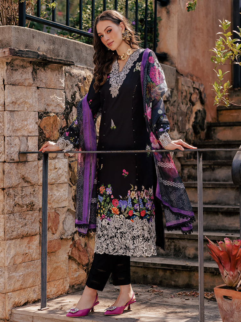 Rajbari | Floral Symphony Lawn 25 | RB-08 - Rang-e-Khaas