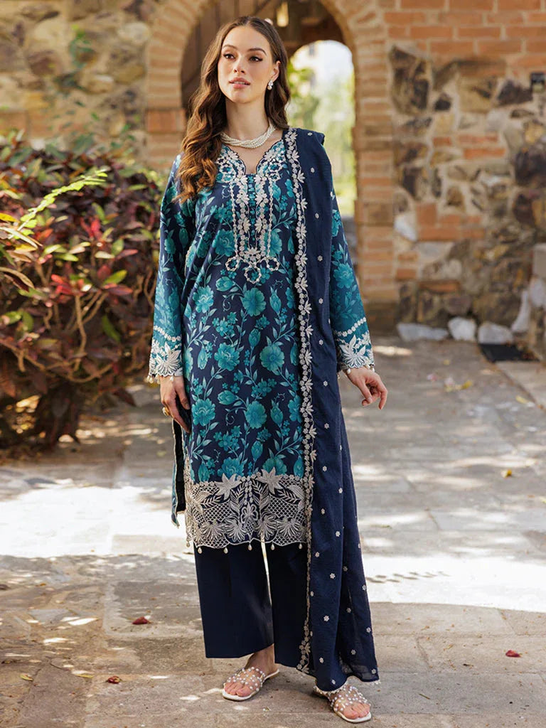 Rajbari | Floral Symphony Lawn 25 | RB-12 - Rang-e-Khaas