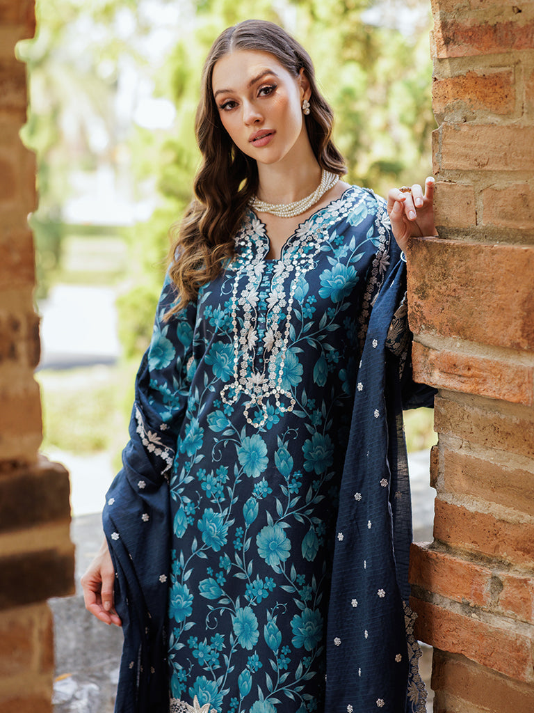 Rajbari | Floral Symphony Lawn 25 | RB-12 - Rang-e-Khaas