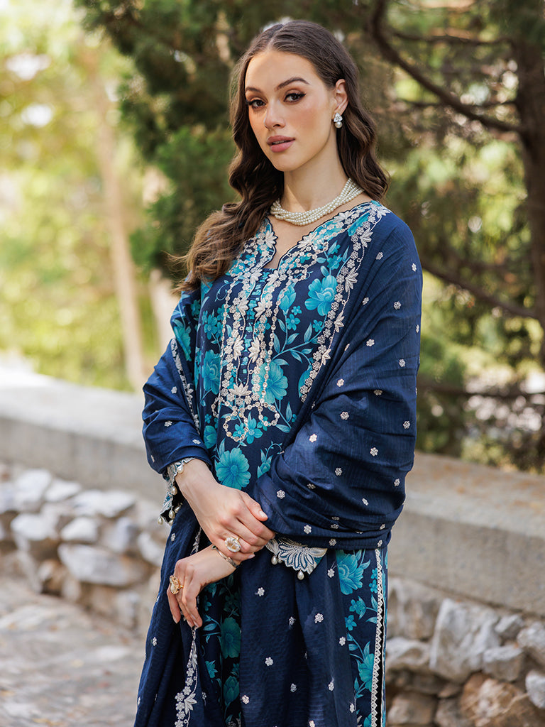 Rajbari | Floral Symphony Lawn 25 | RB-12 - Rang-e-Khaas