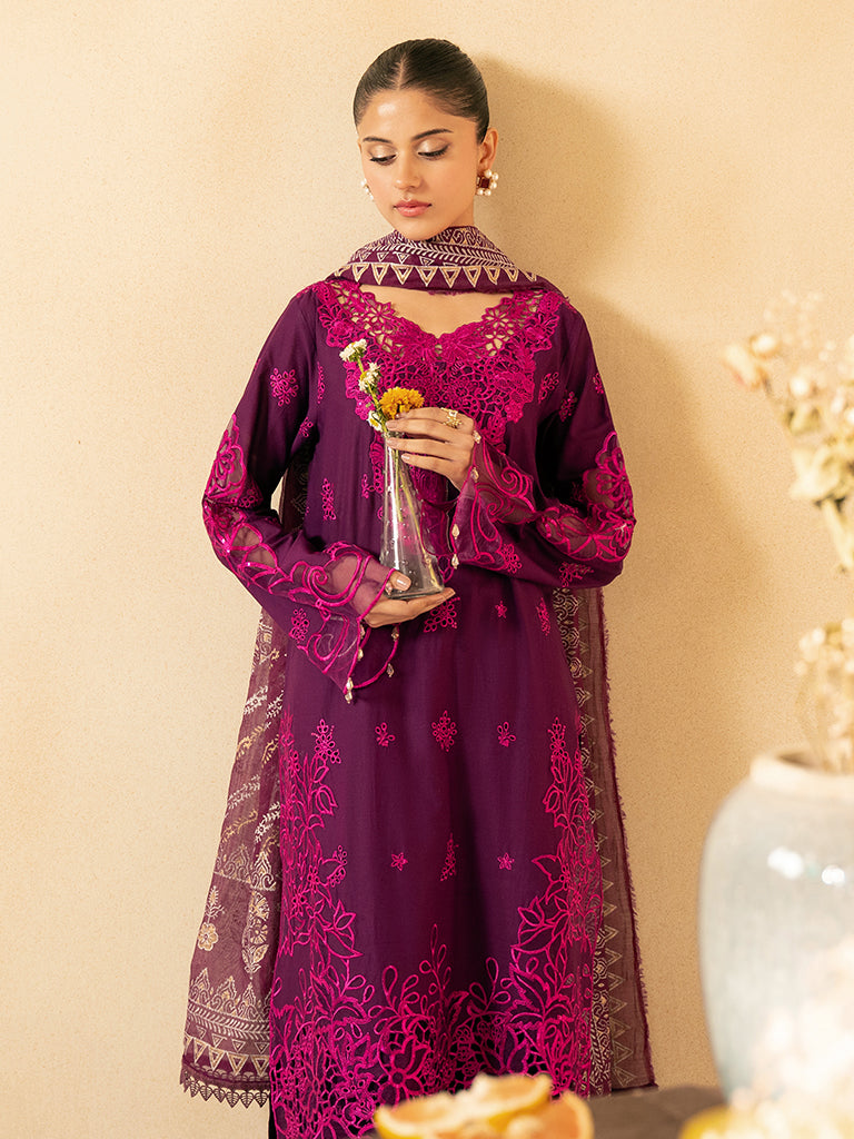 Rajbari | Jahaan Premium Festive Lawn | NORA (Jahan) 6-B - Rang-e-Khaas