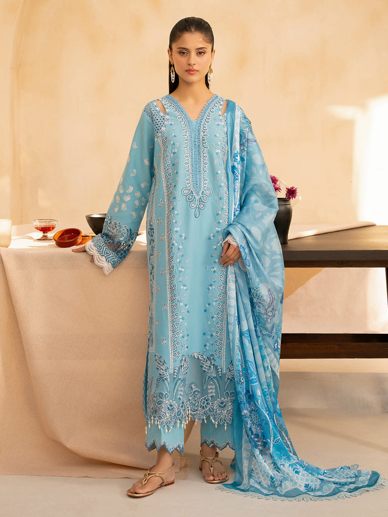 Rajbari | Jahaan Premium Festive Lawn | SIRA (Jahan) 5-B - Rang-e-Khaas