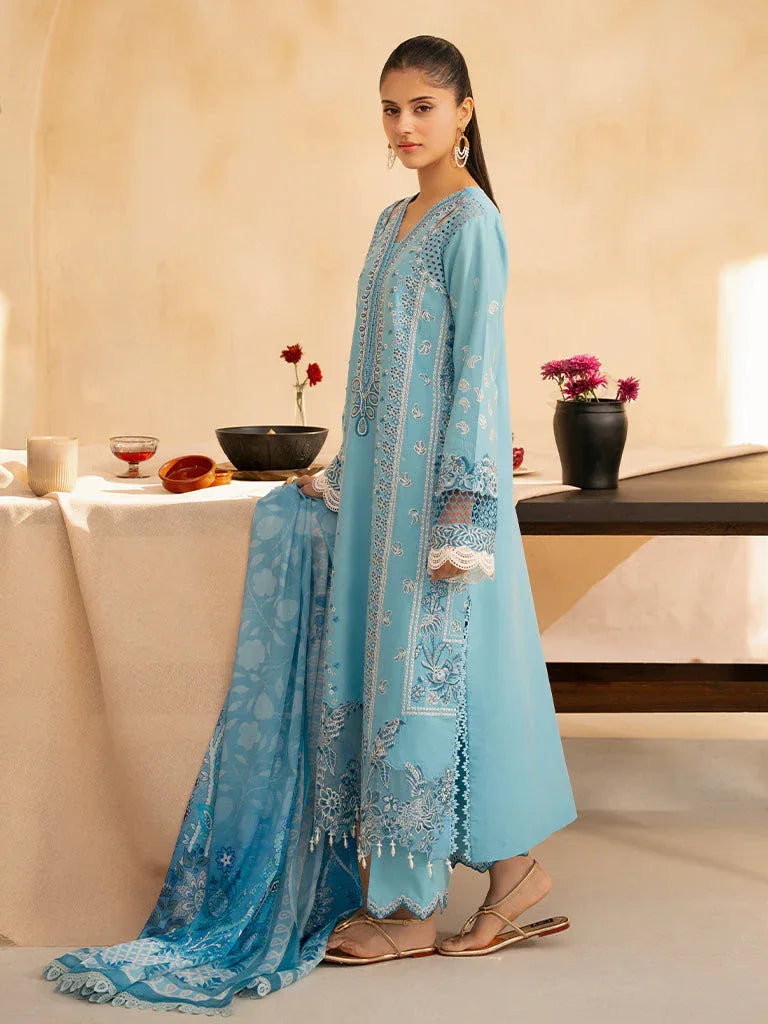 Rajbari | Jahaan Premium Festive Lawn | SIRA (Jahan) 5-B - Rang-e-Khaas