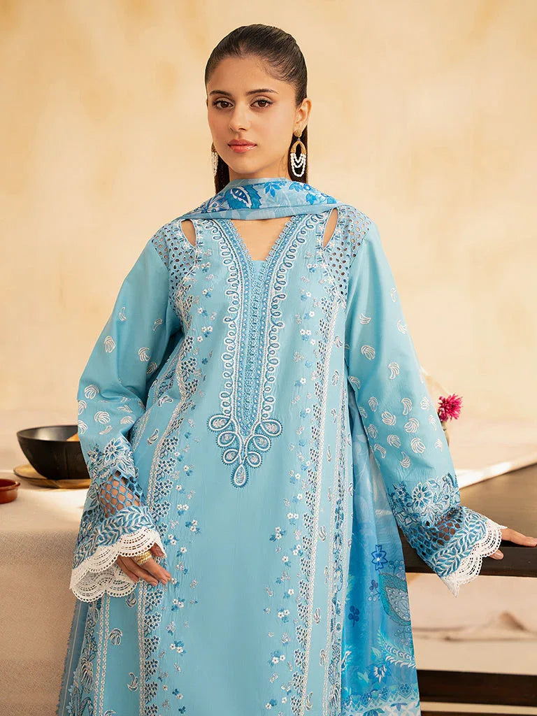 Rajbari | Jahaan Premium Festive Lawn | SIRA (Jahan) 5-B - Rang-e-Khaas